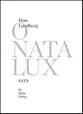 O nata lux SATB choral sheet music cover